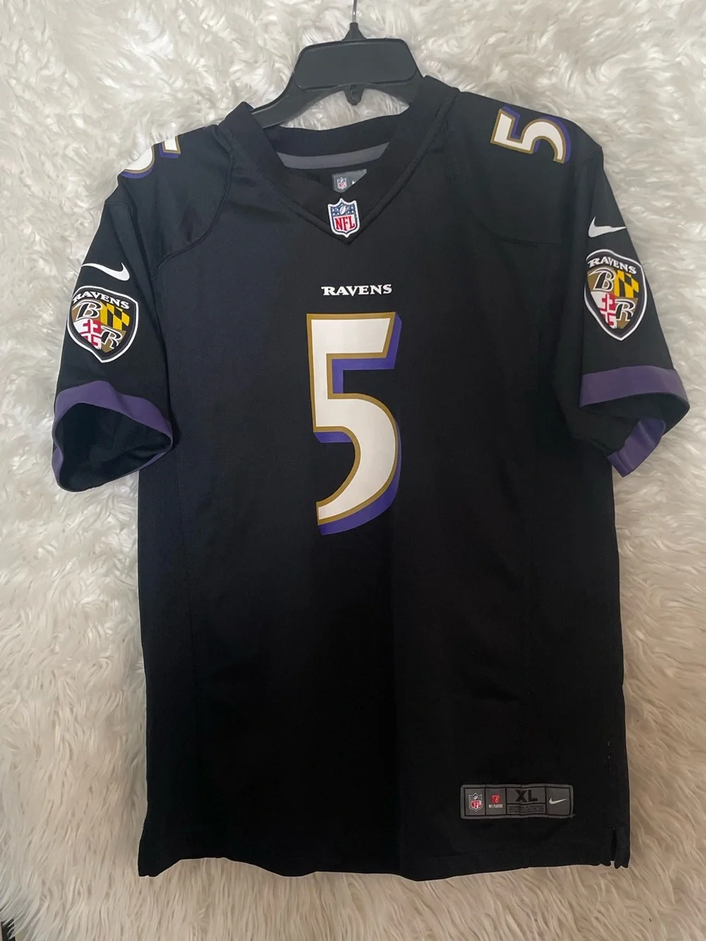 Baltimore Ravens Joe Flacco #5 Nike On Field Youth Unisex Football Jersey. XL